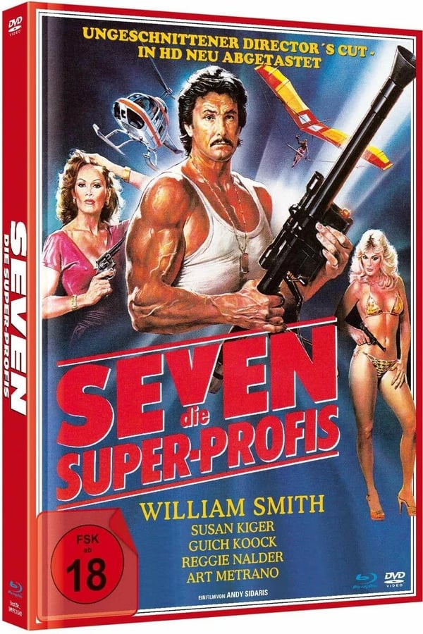 SEVEN 1979 / 2 Disc Uncut Mediabook / William Smith Region B Blu Ray Brand New