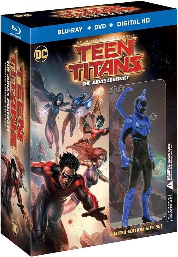 TEEN TITANS: THE JUDAS CONTRACT 2 Disc / Including Figure Region B Bluray Brand New