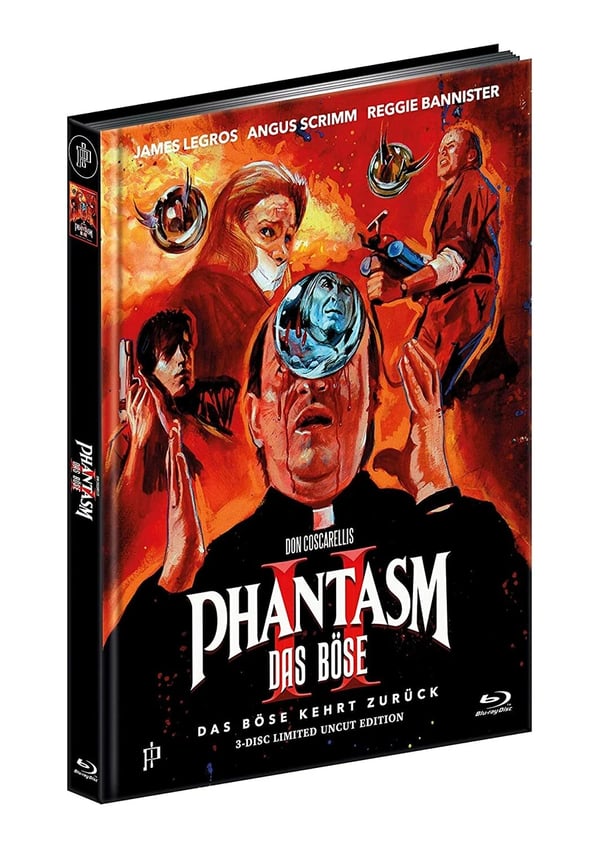 PHANTASM II 2 1988 / 3 Disc Special Ed Mediabook/ Angus Scrimm RB Blu Ray Brand New