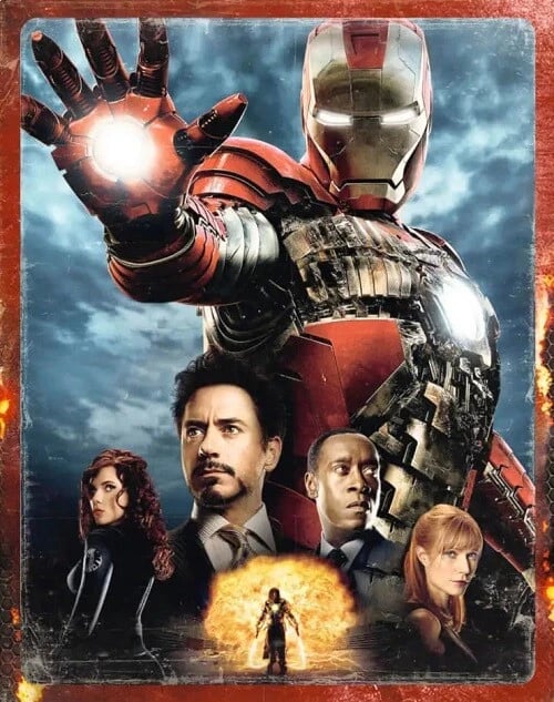 Iron Man 2 4K Ultra HD Zavvi Exclusive Steelbook IP 5 lot HGD Brand New
