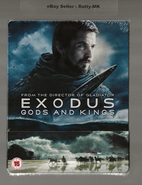 EXODUS GODS AND KINGS 3D + BLU RAY STEELBOOK Brand New