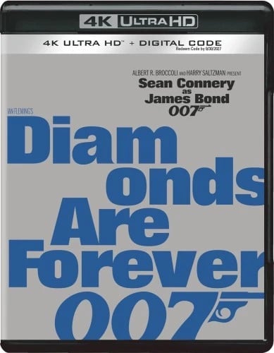DIAMONDS ARE FOREVER 4K UHD (Blu Ray) Region free Brand New