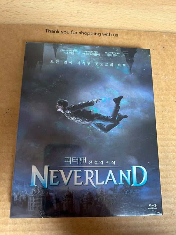 NEVERLAND NOVA MEDIA FULL SLIP BLU RAY PETER PAN Keira Knightley Brand New