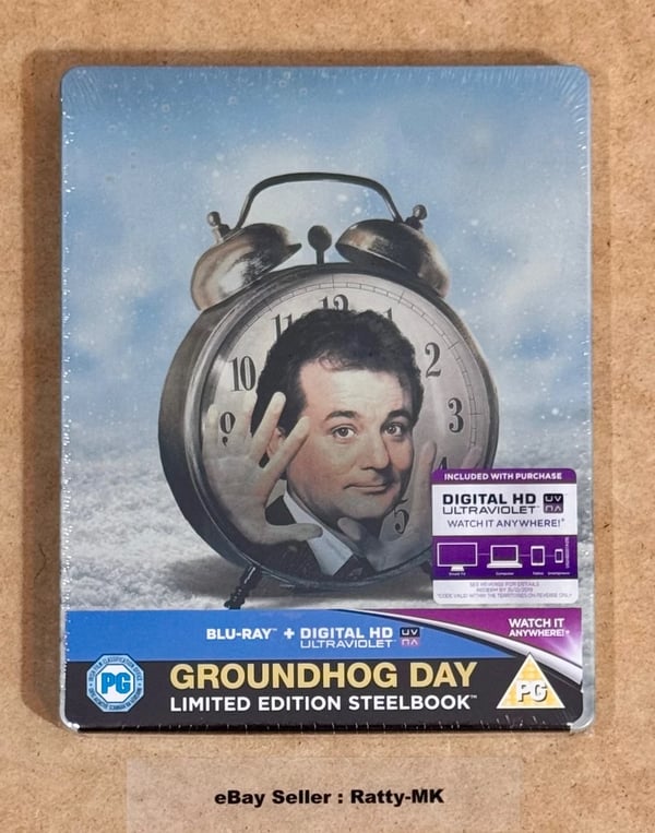 GROUNDHOG DAY BLU RAY STEELBOOK Brand New