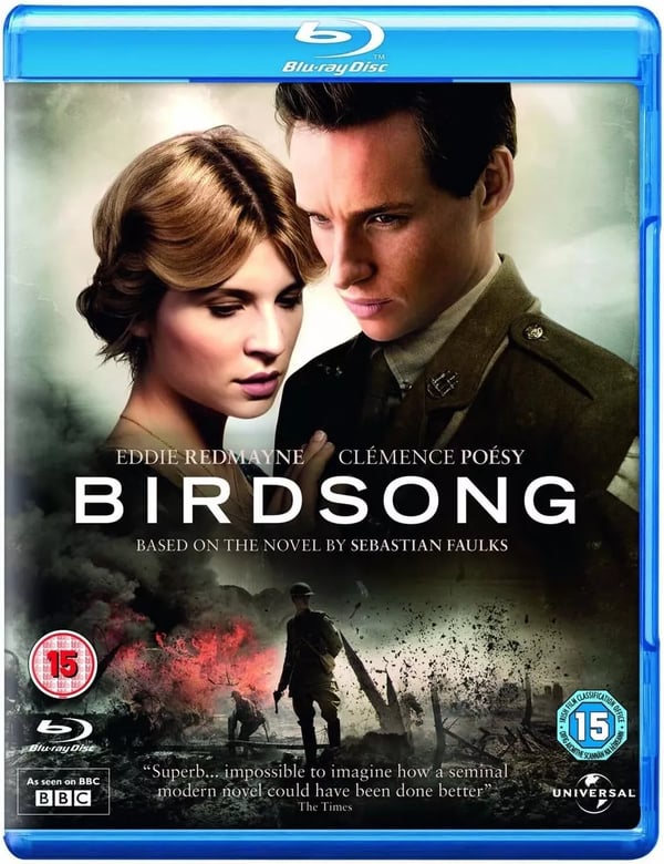 BIRDSONG Blu Ray Eddie Redmayne Bird Song Sebastian Faulks R2 Brand New