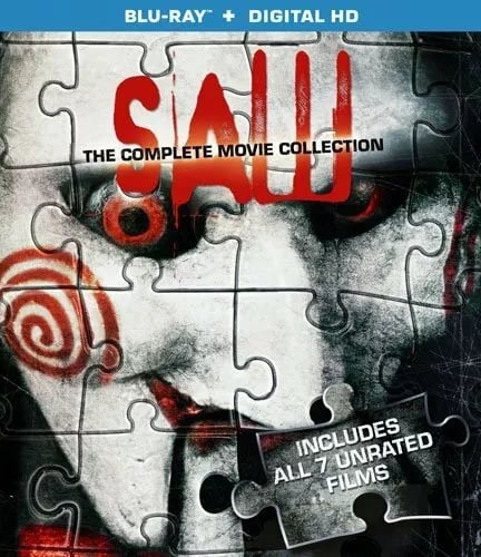 SAW COMPLETE 1 2 3 4 5 6 7 Movie Film Collection Bluray UNRATED EDITION R2 Brand New