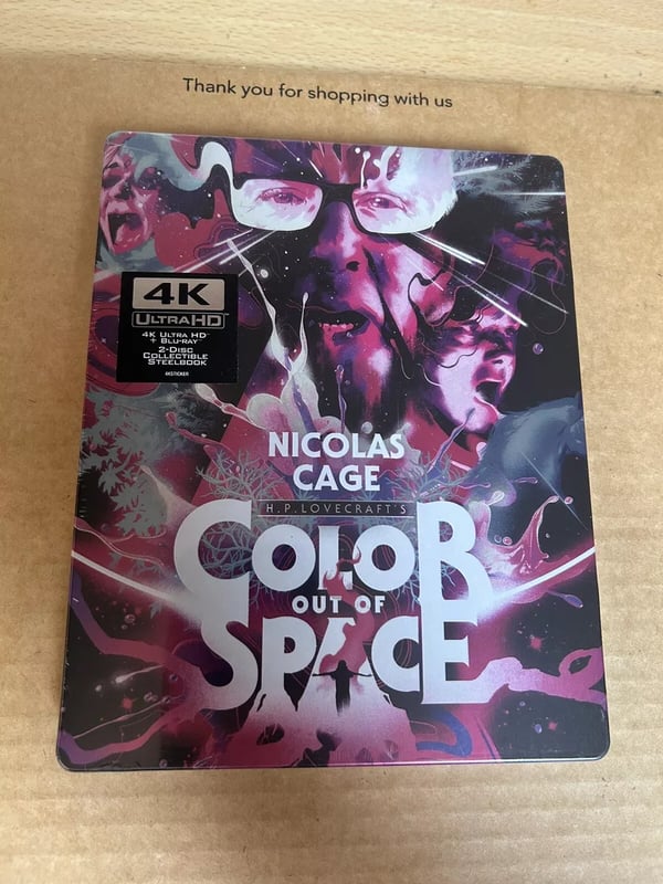 Color Out Of Space 4K UHD Bluray Steelbook Nicholas Cage USA Brand New