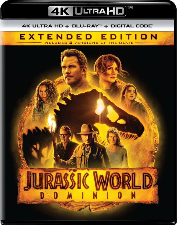 Jurassic World Dominion Extended Edition 4K Ultra HD + Blura (4K UHD Bluray) Brand New