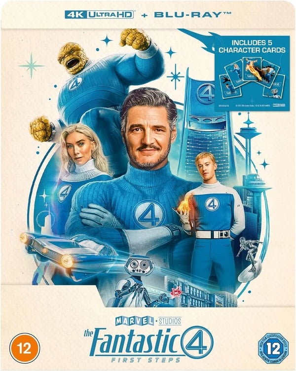 Marvel Studios The Fantastic Four UHD/BD SteelBook [Bluray] 20/10/25 Brand New