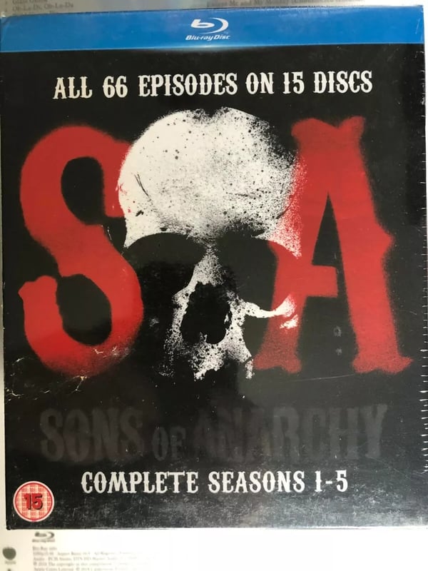 SONS OF ANARCHY Seasons 15 Complete Boxset BluRay / Brand New