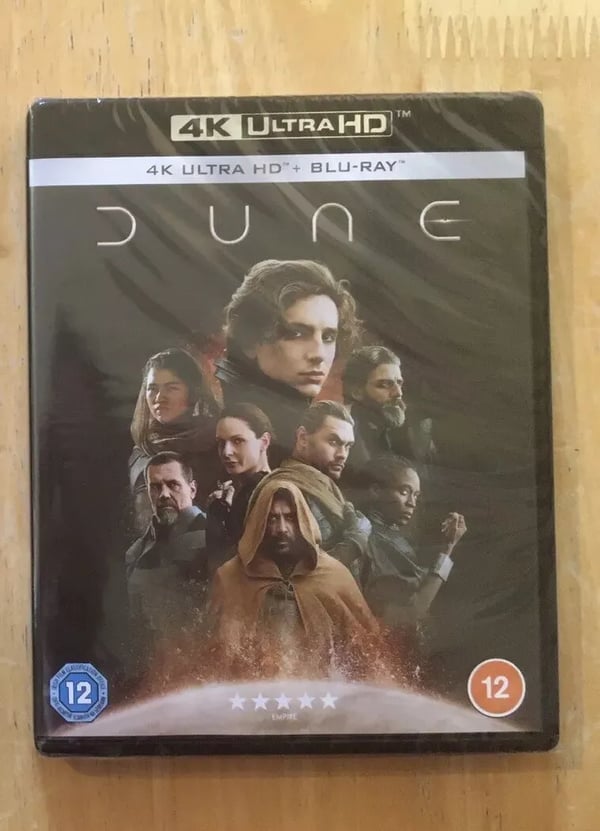 DUNE 4K UHD Ultra HD BluRay Chalamet Bardem Lady Jessica Paul Brand New