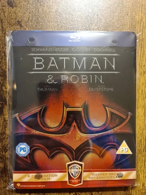 BATMAN & ROBIN ( 1997 ) BLURAY STEELBOOK, PLUS PROTECTOR CASE Brand New