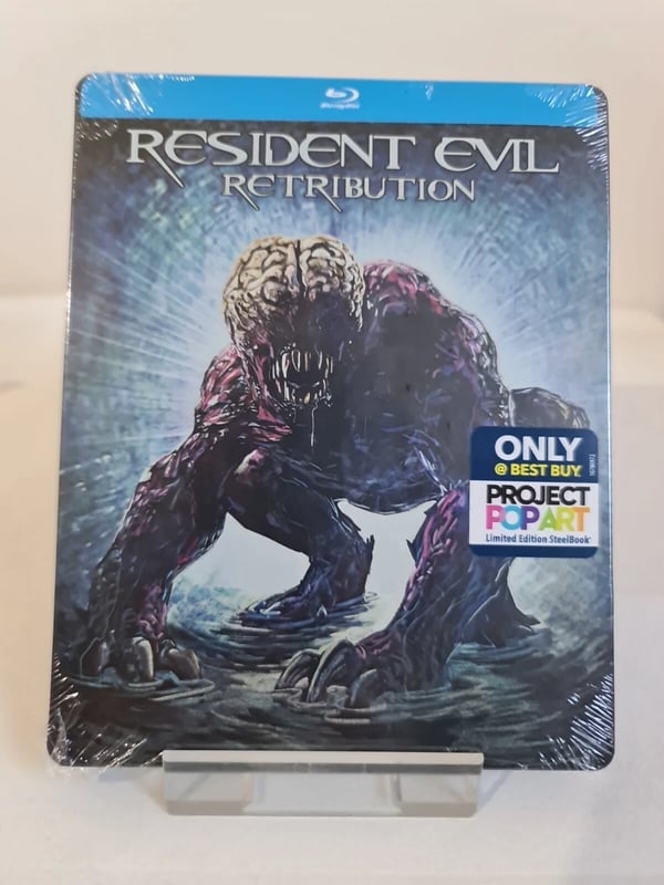 RESIDENT EVIL RETRIBUTION PROJECT POP ART BLURAY STEELBOOK Brand New
