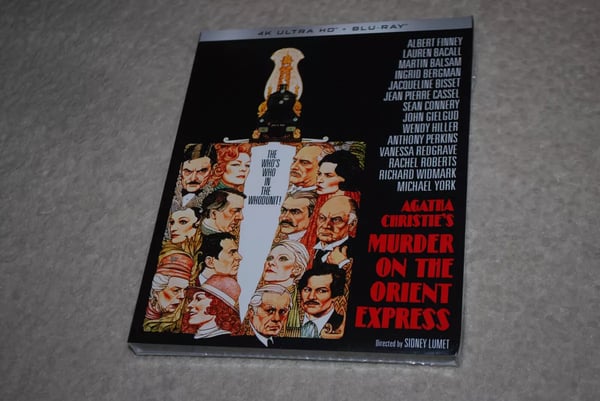 Murder on the Orient Express Kino Lorber 4K Slip Cover Blu Albert Finney Brand New
