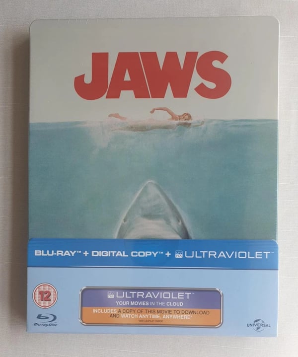 JAWS Bluray Steelbook. . Spielberg classic Brand New