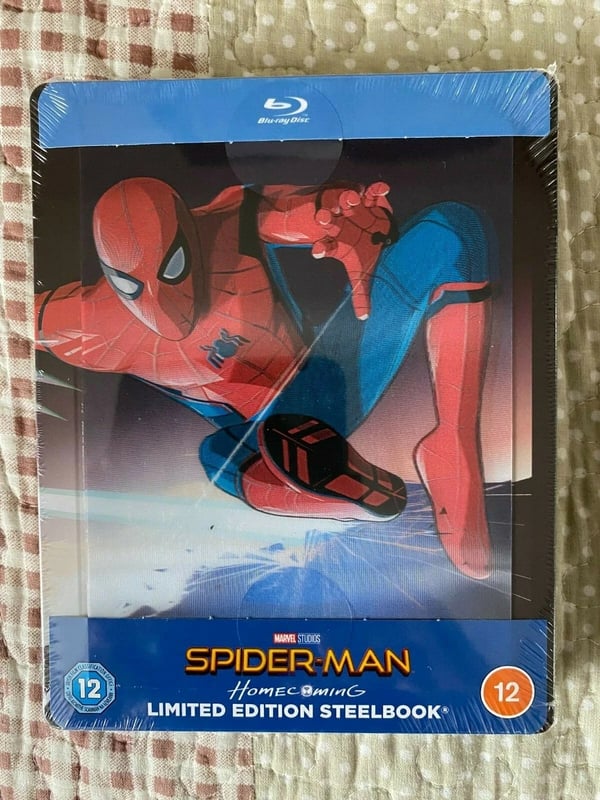 SPIDERMAN HOMECOMING BLURAY LENTICULAR LIMITED EDITION STEELBOOK Brand New