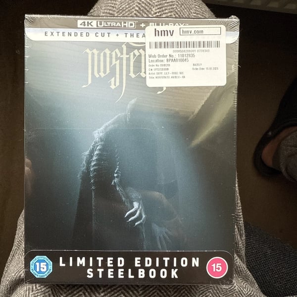NOSFERATU: 4K UHD + Bluray (2025) Limited Edition Steelbook Brand New