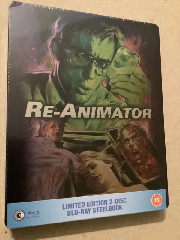 ReAnimator Steelbook Limited Edition Blu Ray Brand New