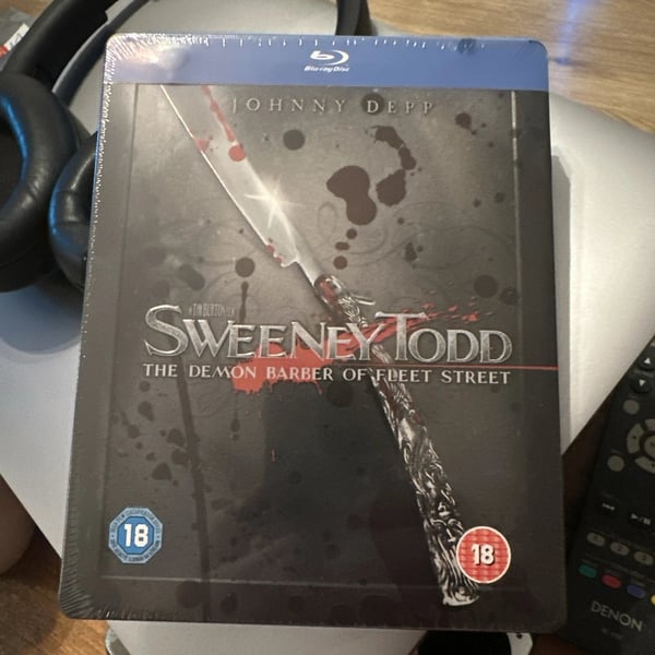 Sweeney Todd Bluray Steelbook Tim Burton Johnny Depp Helena Bonham Carter Brand New
