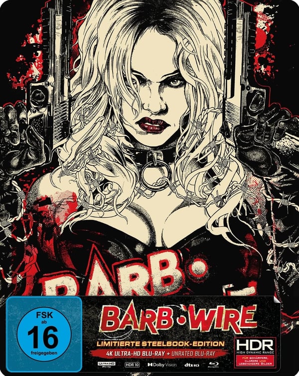 Barb Wire Limited Edition Steelbook (4K Ultra HD+ Bluray) Ge (4K UHD Bluray) Brand New