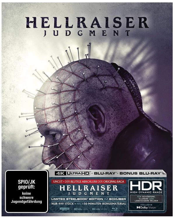 Hellraiser: Judgment Full Slip D auf 999 StÃ¼ck (4K Ultra HD) Bo (4K UHD Bluray) Brand New