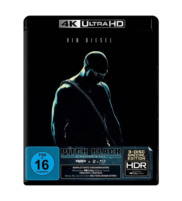 Pitch Black (Director's Cut) – 3DiscSpecialEdition (4K Ultra (4K UHD Bluray) Brand New