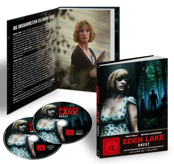 EDEN LAKE 2 Disc Mediabook / UNCUT & UNRATED 4K UHD Region B Blu Ray Brand New