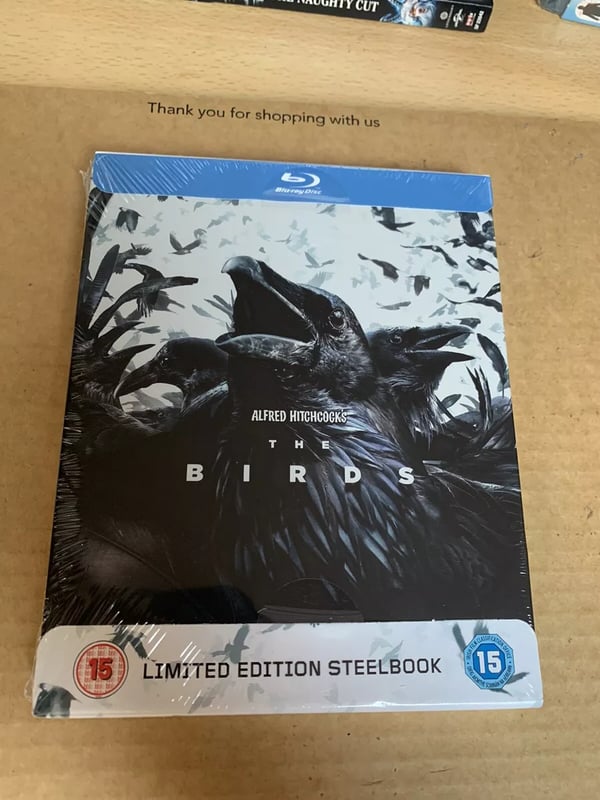 The Birds (1963) Blu Ray Steelbook Alfred Hitchcock Classic Brand New