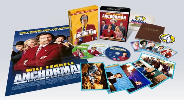 Anchorman: The Legend of Ron Burgundy 20th Anniversary Collecto (4K UHD Bluray) Brand New