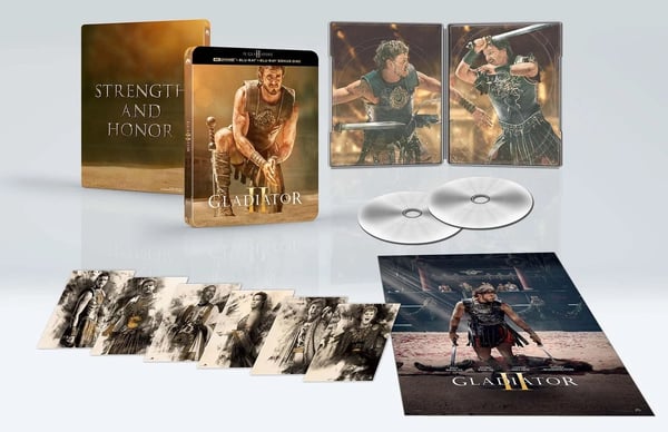 Il Gladiatore II 4K UHD 6 cards + poster) (4K UHD Bluray) Paul Mescal Brand New