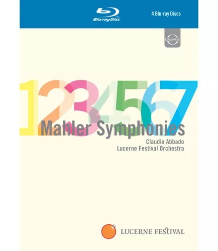 Mahler: Symphonies 17 (Abbado) Bluray (2024) Claudio Abbado cert E 4 discs Brand New