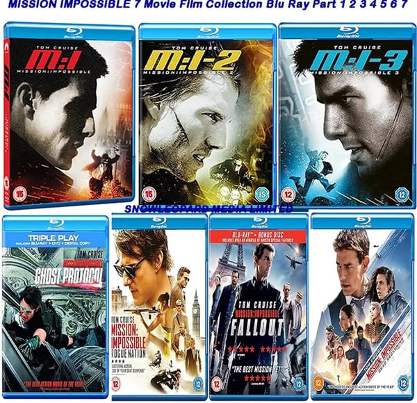 MISSION IMPOSSIBLE 17 Movie Film Collection Blu Ray Part 1 2 3 4 5 6 7 PreOrder Brand New