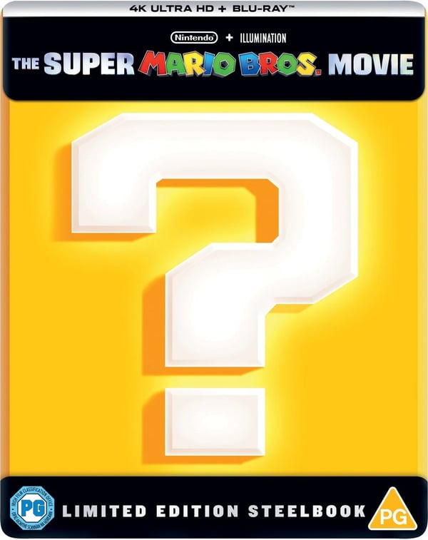 The Super Mario Bros. Movie Steelbook (4K UHD Bluray) Chris Pratt Jack Black Brand New