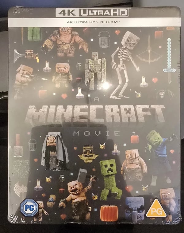 A Minecraft Movie Steelbook Limited Edition 4K ,, Brand New