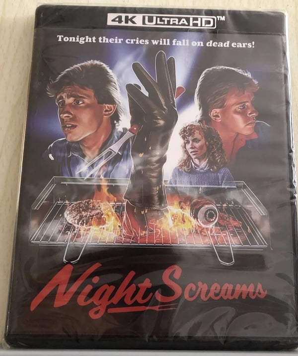 NIGHT SCREAMS 4K ULTRA HD (Blu Ray) Region free, 1987 Brand New