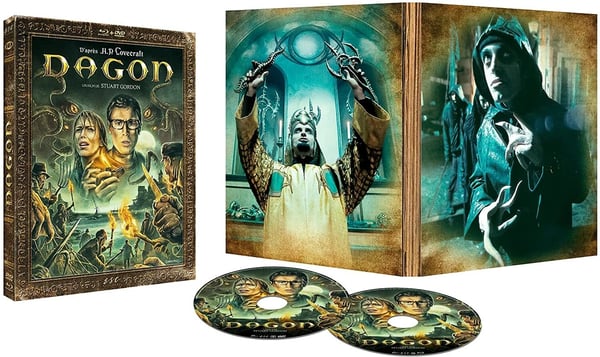 DAGON 1993 / 2 Disc Ltd Edition / Stuart Gordon / Lovecraft RB Blu ray Brand New
