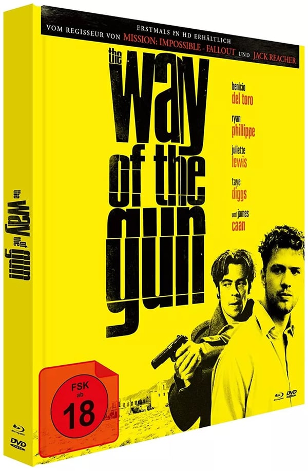 WAY OF THE GUN 2000 / Benicio Del Toro / 2 Disc Mediabook RB Blu Ray & DVD Brand New