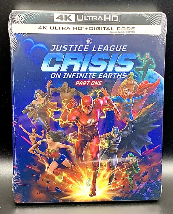 JUSTICE LEAGUE CRISIS ON INFINITE EARTHS PART ONE 4K UHD BLURAY STEELBOOK Brand New