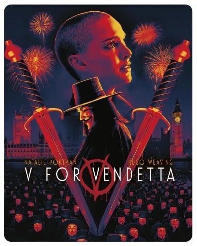 V For Vendetta Limited Edition Steelbook 4K UHD Blu Ray Region free Brand New