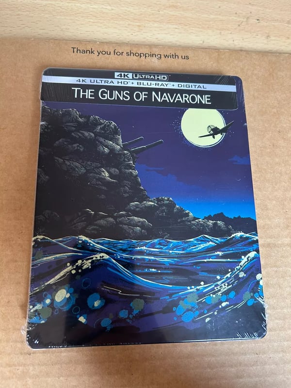 The Guns of Navarone (1961) 4K UHD Bluray Steelbook Gregory Peck Brand New