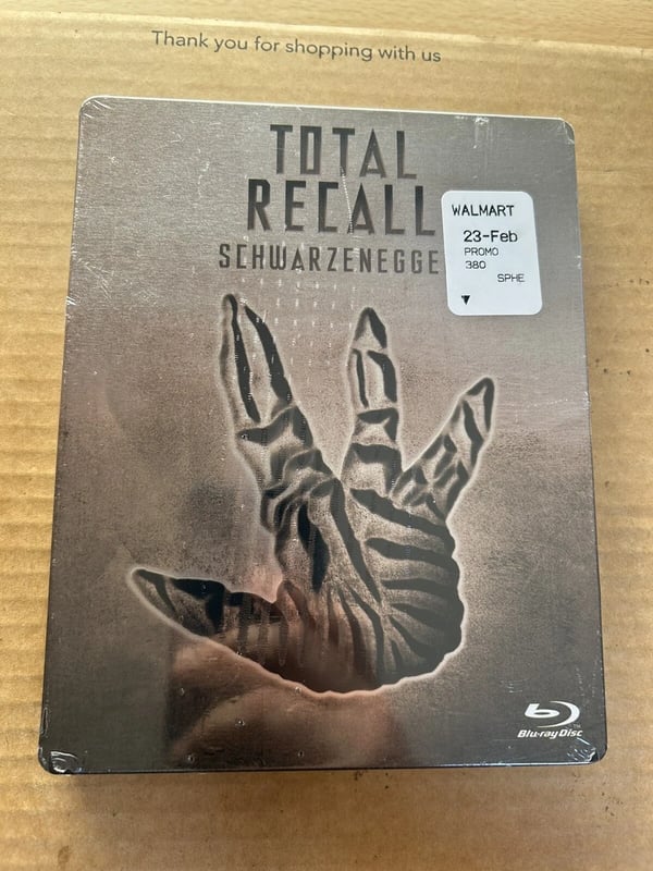 TOTAL RECALL (1990) Reg A BLU RAY STEELBOOK ARNOLD SCHWARZENEGGER Brand New