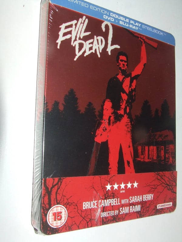 The Evil Dead 2 BLU RAY Steelbook Bruce Campbell Brand New