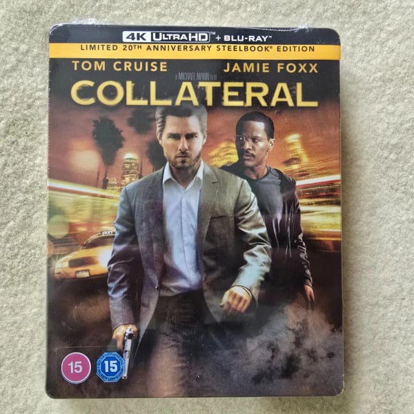 Collateral 4k + Blu Ray Steelbook Limited Edition Tom Cruise Jamie Foxx Brand New