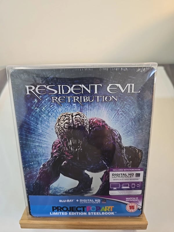 RESIDENT EVIL RETRIBUTION BLURAY LIMITED EDITION STEELBOOK Brand New