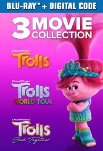 TROLLS 3MOVIE COLLECTION Region A Blu Ray,US Import Brand New