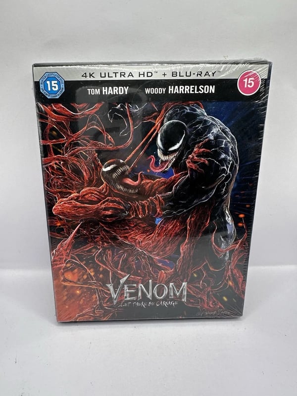 Venom Let There Be Carnage Ltd Ed 4K UHD BluRay Steelbook + Slipcase Brand New