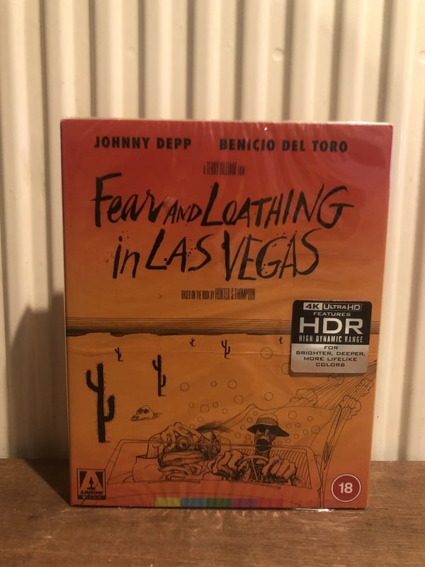 Fear And Loathing In Las Vegas Limited Edition OOP Arrow 4K Ultra HD Bluray Brand New