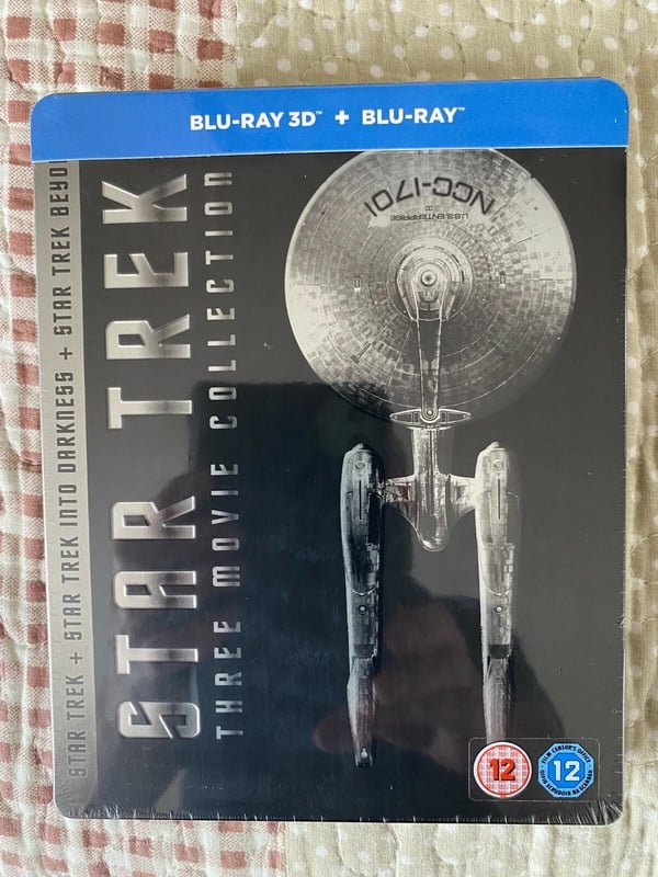 STAR TREK 3 MOVIE COLLECTION BLURAY+3D LIMITED EDITION STEELBOOK Brand New