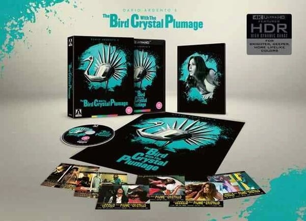 The Bird with the Crystal Plumage 4K Arrow Video Limited Edition Brand New