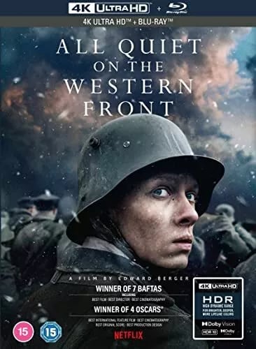 All Quiet On The Western Front Bluray 4K 19 Brand New